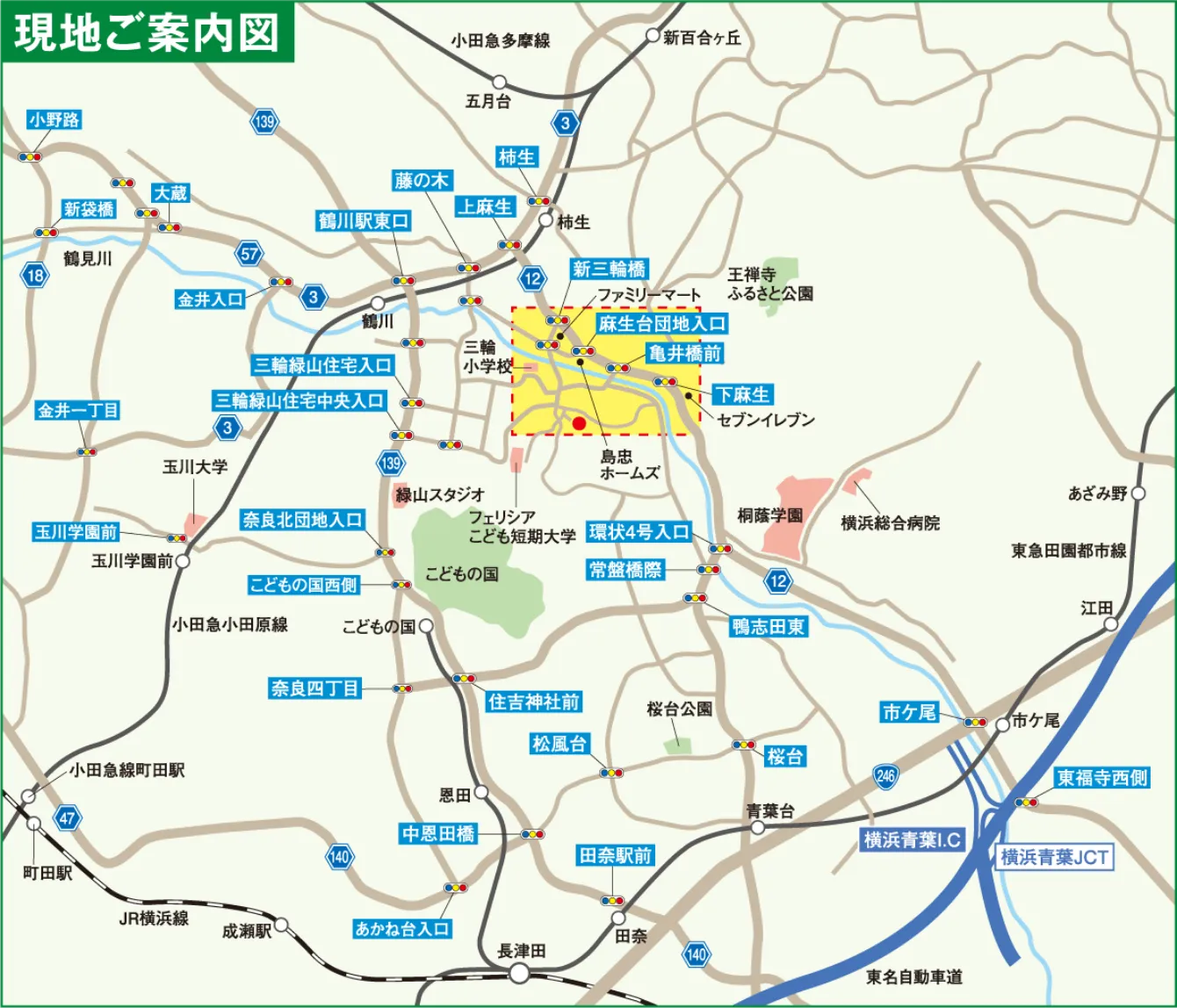 町田樹木葬　ほほえみの樹　現地ご案内図